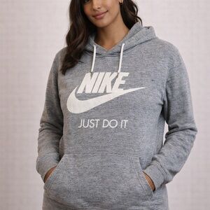 Nike Women's Gray Hoodie with Logo